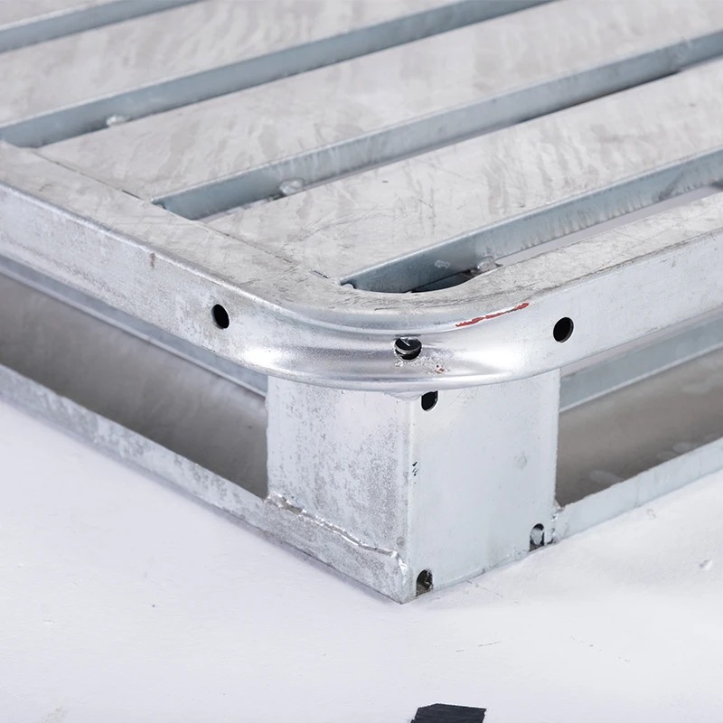 Customized Folding Galvanized Warehouse Pallets Steel Metal Pallet