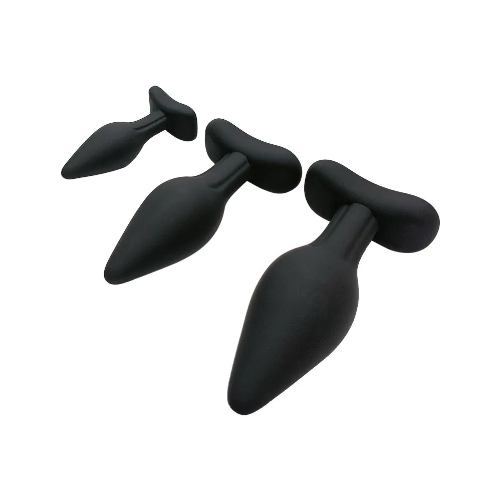 Barlow 3 pcs plug anal 3 taman big size anal plug expand