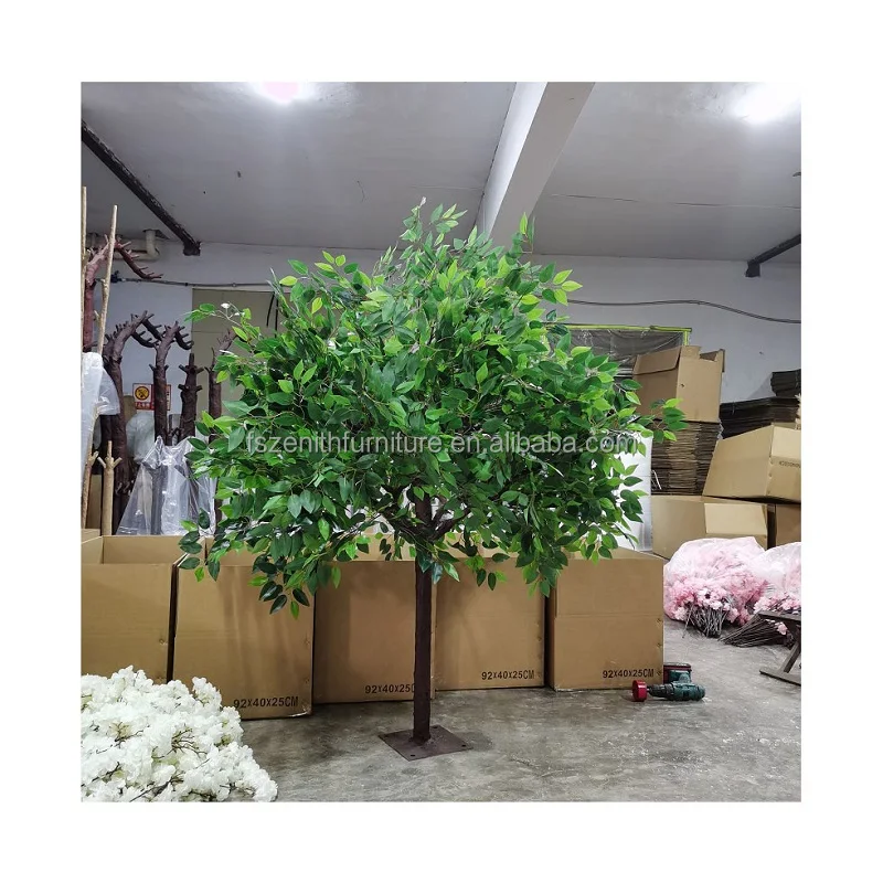 Artificial green leaves trees table centerpieces for wedding party decoration