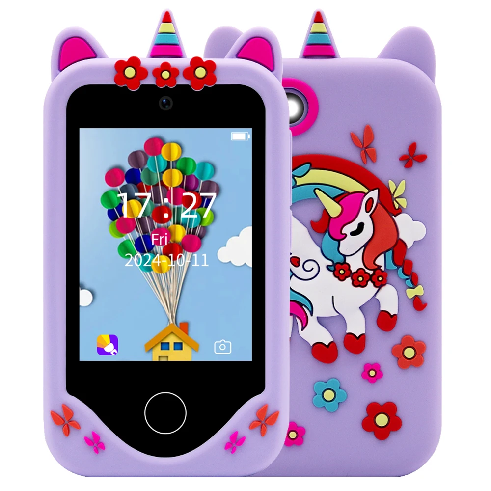 Mini Cute Kidsphone Childrensphone Kids Phone Toy Gift Pretend Play Phones With Educational Games Mp3 Music Player