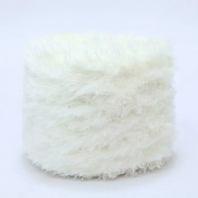
Fancy hand knitting yarn factory hot wholesale faux fur yarn fur skins used for hand knitting fur yarn 