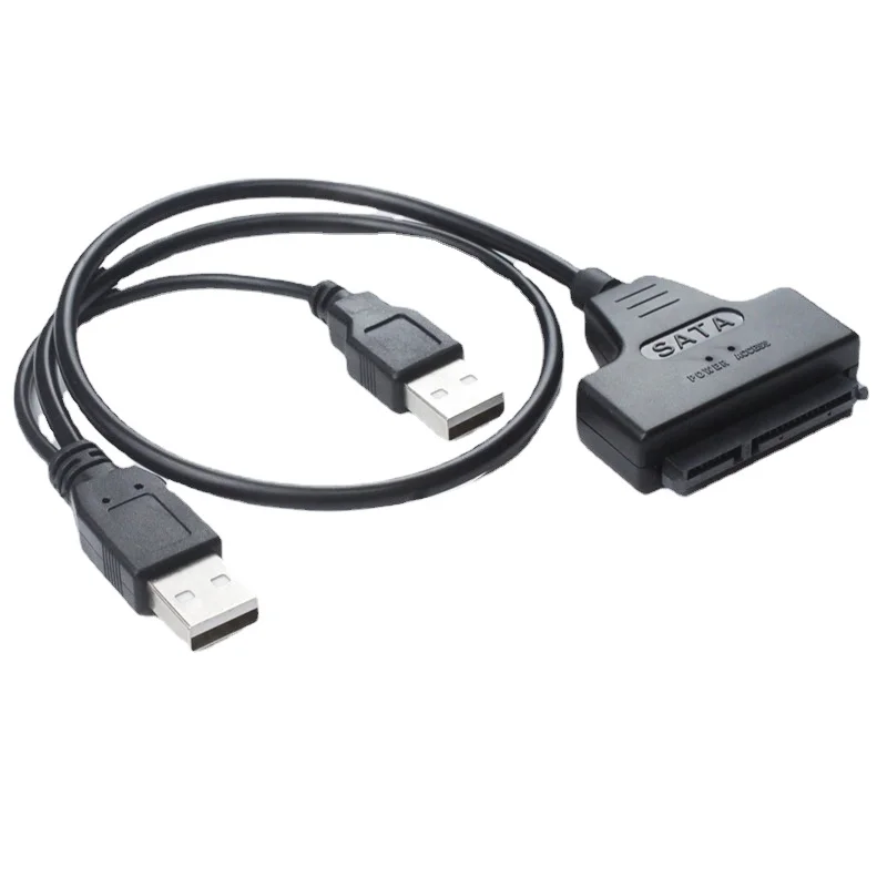 USB 2.0 To SATA Hard Drive Adapter Cable SATA Data Cord for 2.5 Inch Hard Disk Drive HDD Line