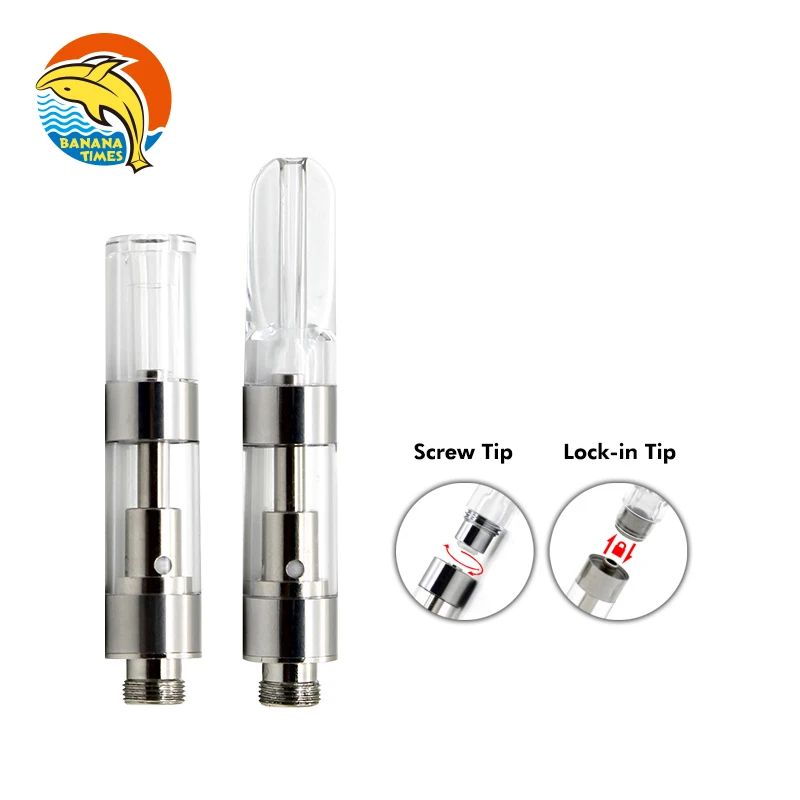 Bananatimes glass 510 cbd vape pen cartridge custom logo vape cartridge 0.5ml