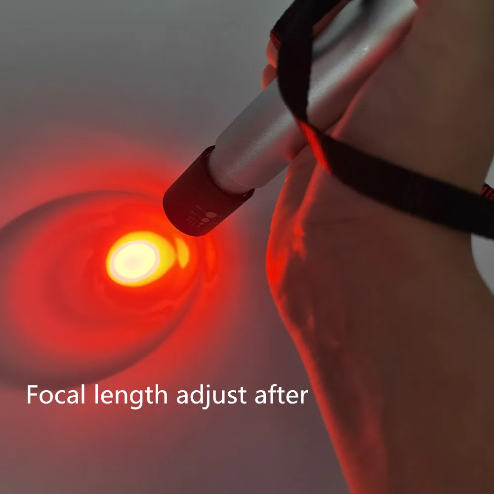 660nm Red light Help Wound healing speed Pain relief Small Size mini hand held LED Light therapy Torch