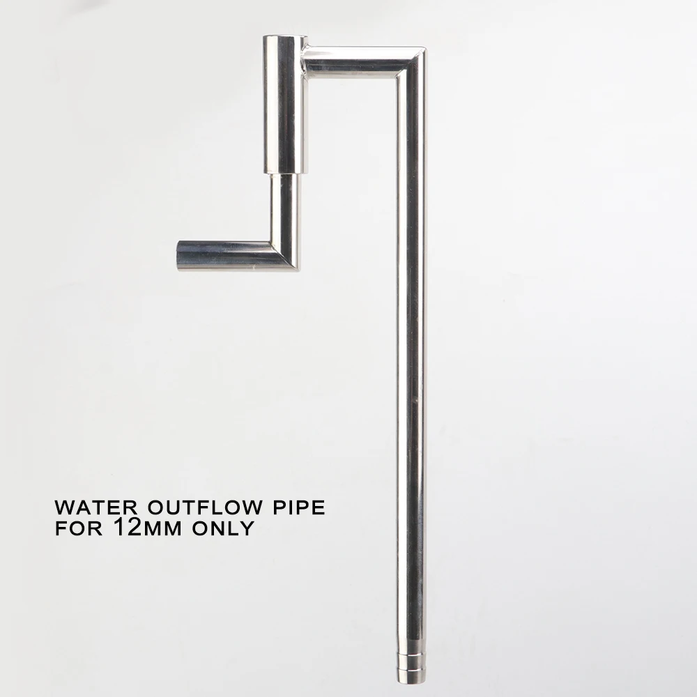 New Model of Metal Lily Pipe Steel Stainless Inflow / Outflow for Tube Aquarium Planted Tank, with Remove surface Scum Function