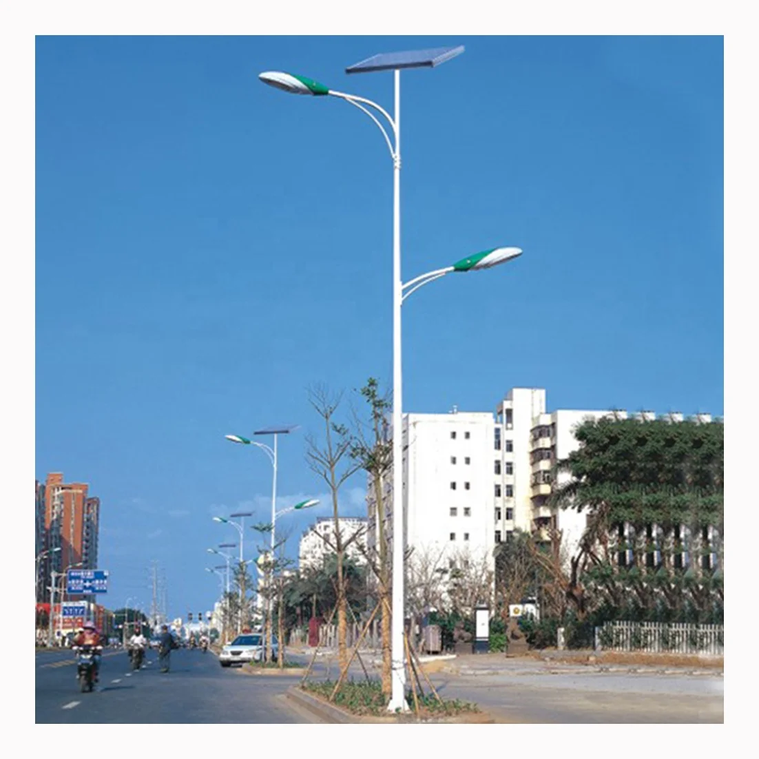Die-casting Iron Lamp Pole Galvanized Steel Street Light Pole for Roadway Lighting