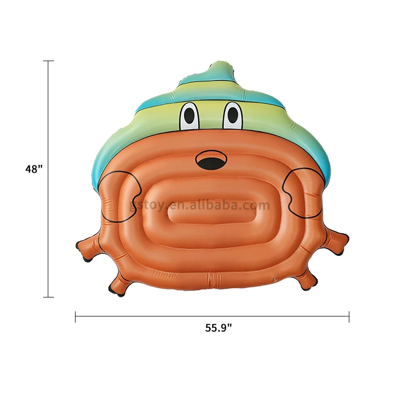 pool lounge adult kids lie on float swimming pool floating inflatable crab