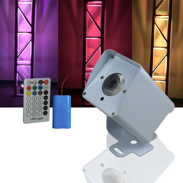 1PCS 18W 6in1 led battery&wireless dmx&IR remote control new folding uplight for christmas led battery operated wreaths