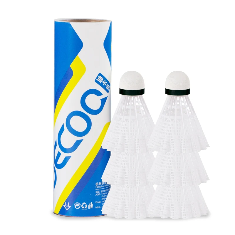 Factory Supplied Windproof & Durable Goose Feather Badminton Ball Outdoor Learning Training Nylon Shuttlecock