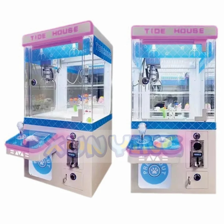 Wholesale Commercial Small Doll Catching Machine Coin Operated Gift Toy Boutique Machine Countertop Mini Claw Crane Machine