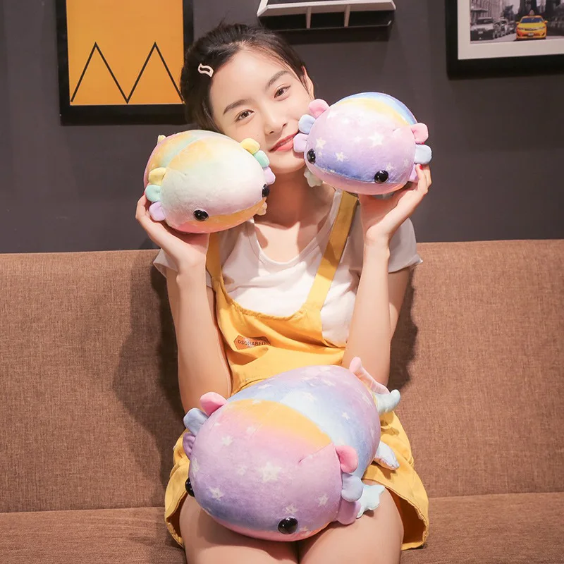 Lovely Plushie Axolotl Stuffed Toy Doll Wholesale Stuffed Animals Axolotl Pillow Toys Custom Animal Axolotl Stuffed Toy Doll