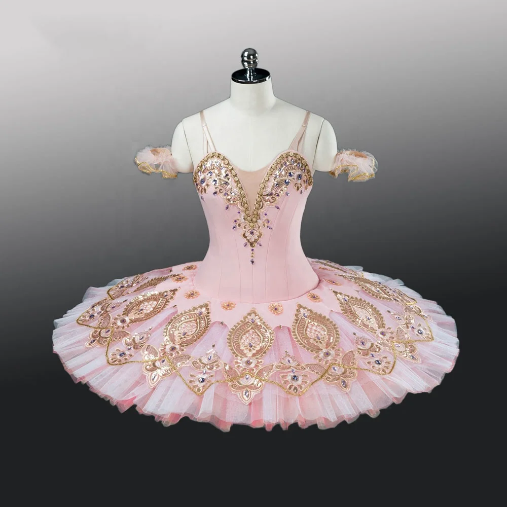 performance wear pink sequence Sugar Plum Fairy  Princess Costume  Sleeping Beauty Flora fairy  Dance Costume Competition Tutus
