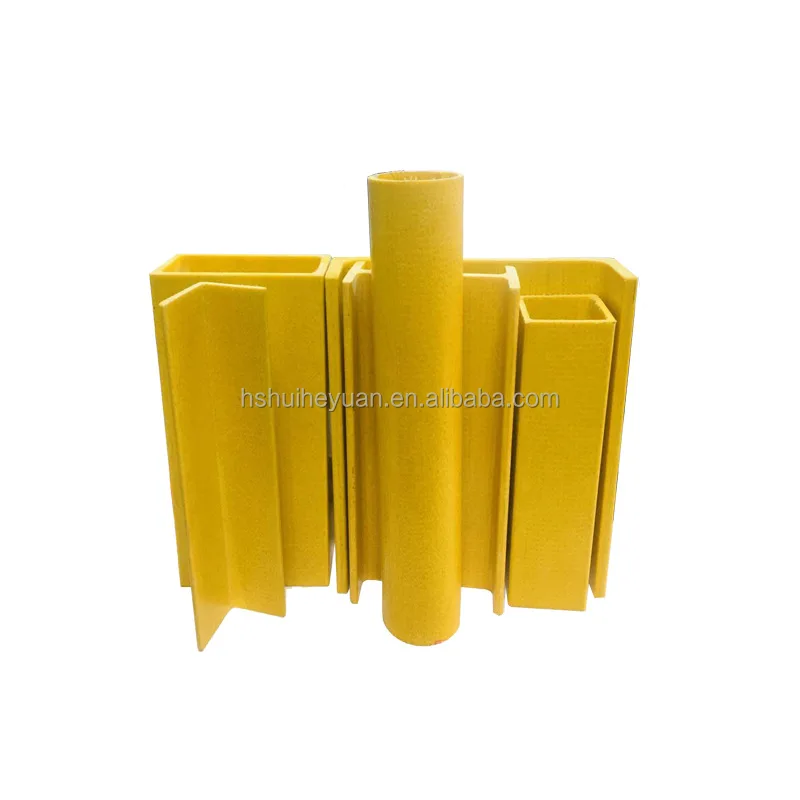 Fiberglass Frp Grp Pultruded Sections Shapes Profiles Channel Steel,I-beam,Angle Steel,Square Column,Cylinder