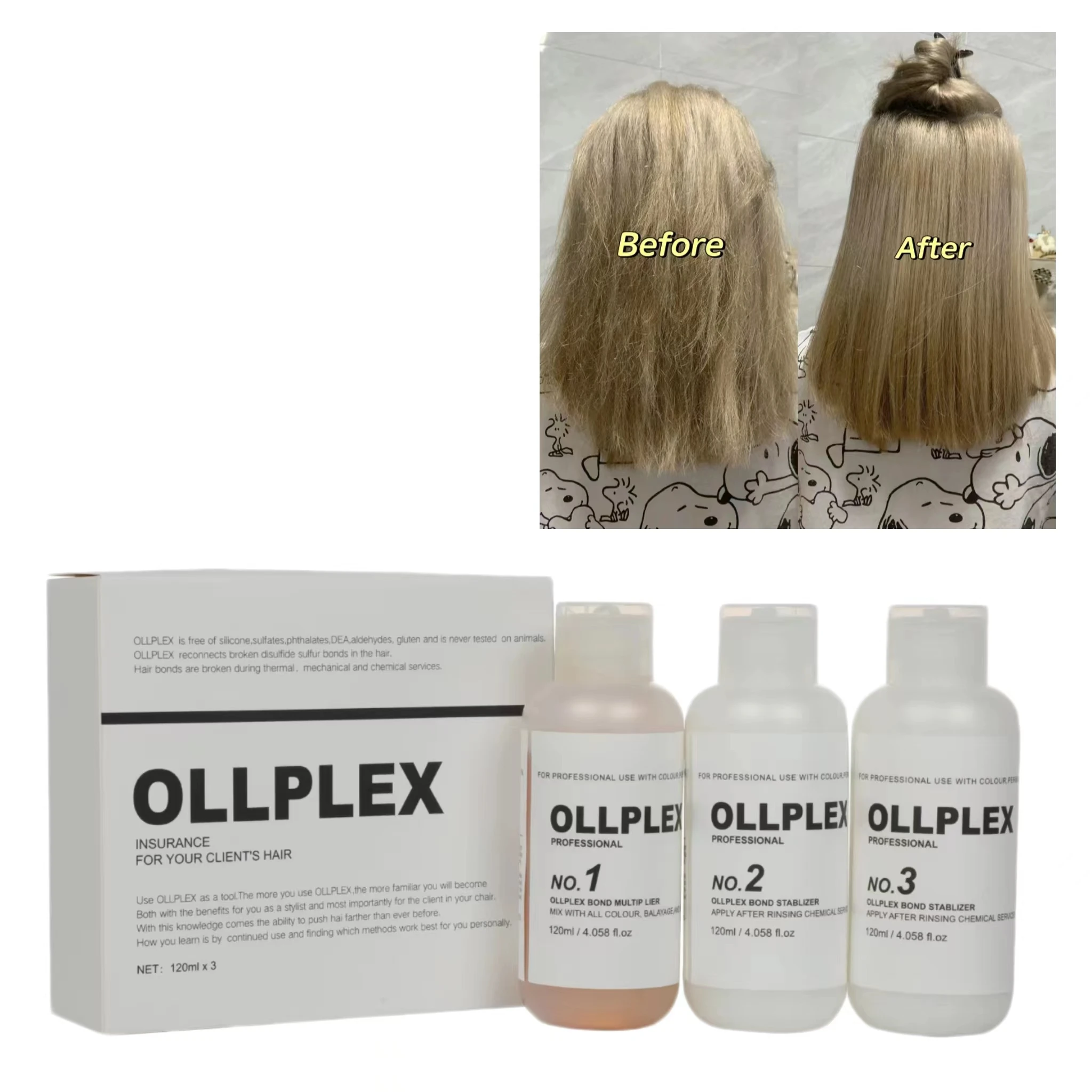 Wholesale No. 1 2 3 Bond ollplex Hair Damage Repair Best Long-Lasting Hair Damage Repair Bonds Water