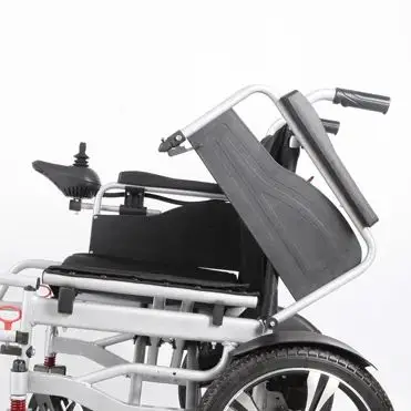 Medical Equipment Steel Material Electric Wheel Chair Folding Wheelchair With Electromagnetic Brake
