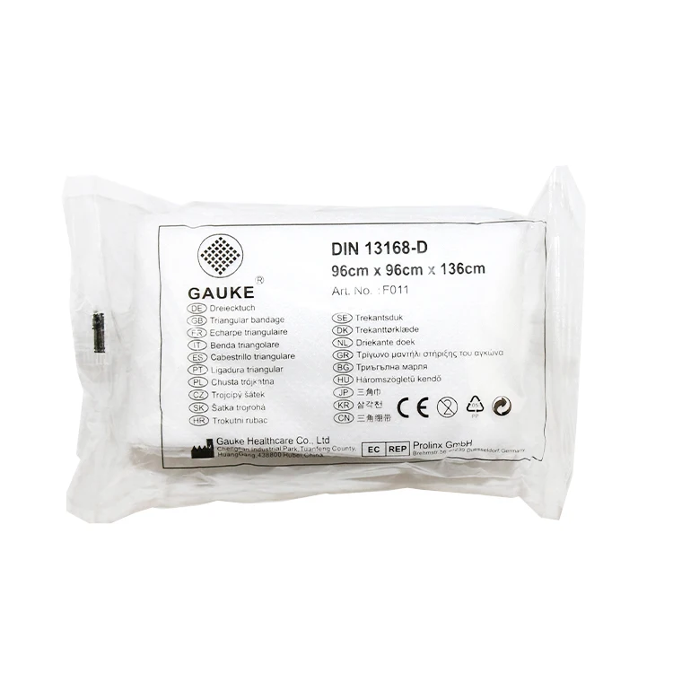 
High absorbent sterile medical w.o.w triangle gauze bandage 