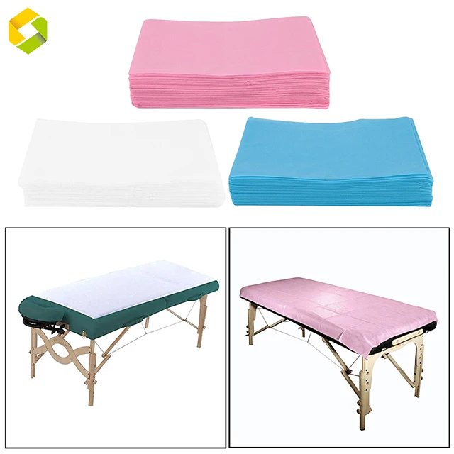 Wholesale non-woven fabric disposable massage PP bed sheet spa disposable sheet