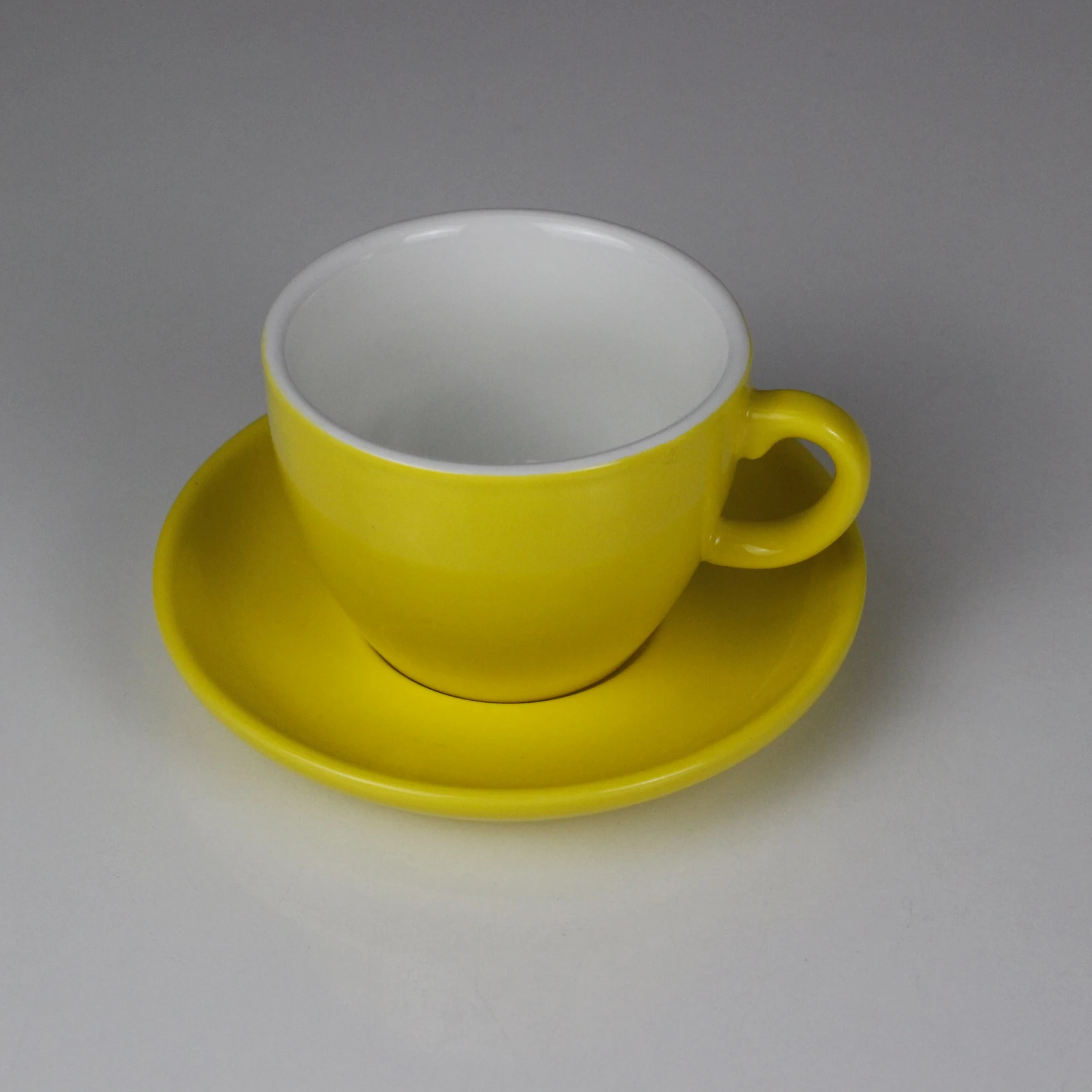 Custom Color Ceramic Espresso Cup and Saucer Porcelain Coffee Cup Custom Ceramic Coffee Cup Saucer for Cafe