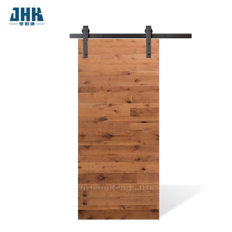 JHK-Flush-11 Solid Wood Wood Grain Flush  China barn door supply Good doors for houses interior mdf door price Good quality
