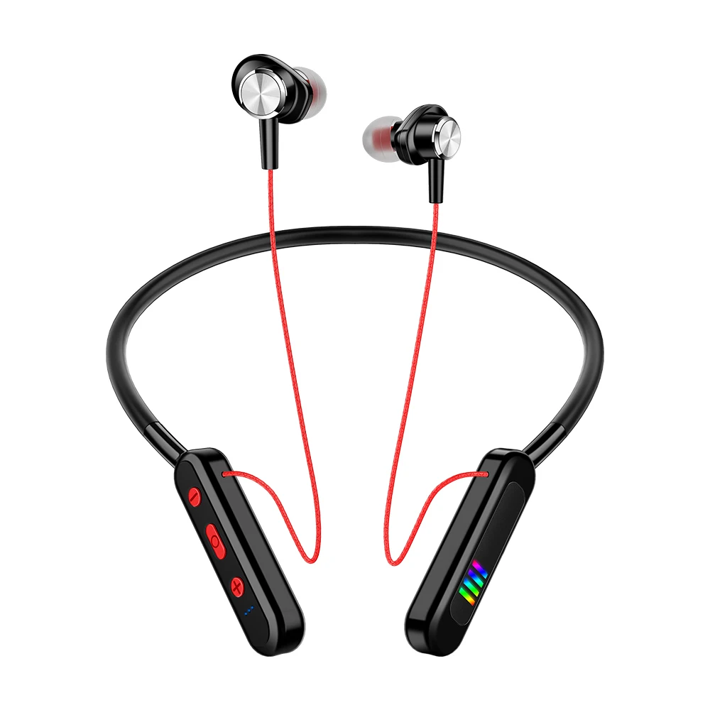 Earphone Neck-style sports headphones with portable magnetic design wireless in-ear headset 5.0 TF card can be inserted earphone