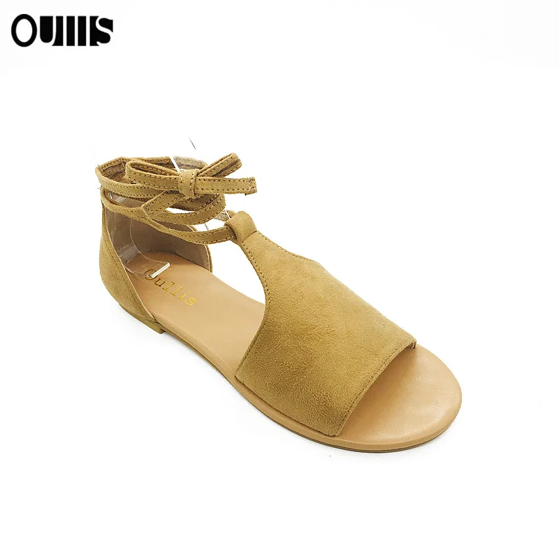 2020 New Simple Pop Design Zapatos de mujer Fashionable Lace Up Flat shoes Female Sandals Sexy Rope Shoes