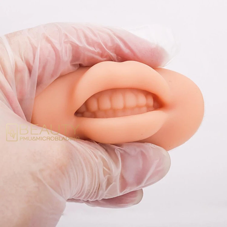 PM Beauty Latest Permanent Make Up 5D Realistic Lips Silicone Practice Skin lip Practice Model