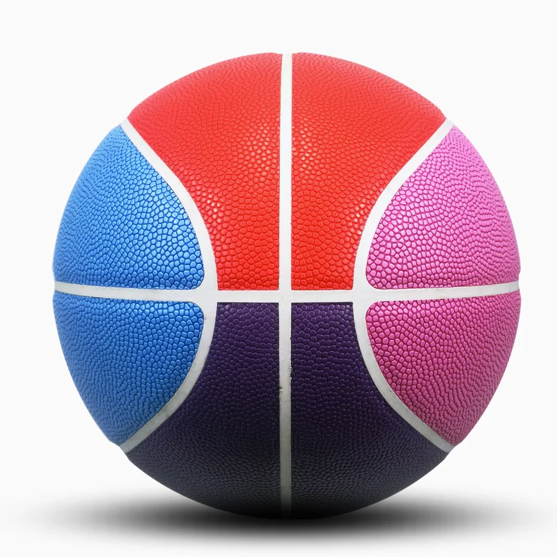 High Quality Basketball Ball Official Size Weight Customized Logo PU Leather Basketball Heavy Duty Rubber Nylon Basketballs