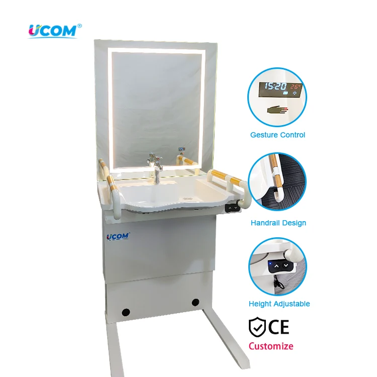 Adjustable Height Bathroom Safety Equipment Efficient Wash Basin Sink for Improved Bathroom Experience