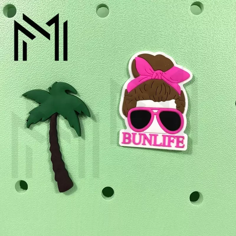 Unisex-Adult Clog Shoes Charms Accessories Pvc Charms Eva Beach Tote Bag Charms Summer Shoes Accessories