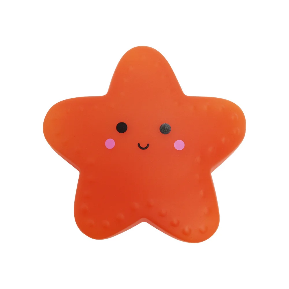 rubber starfish baby swimming Whale puzzle toy Promotional Gift Decompression toy Underwater World Christmas Halloween gift