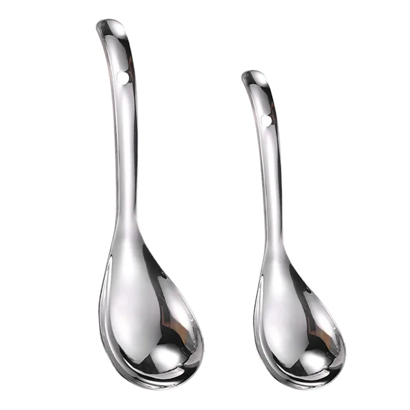 New Chinese Style Thickened Stainless Steel Dining Spoon Small Tableware Spoon Rests and Pot Clips