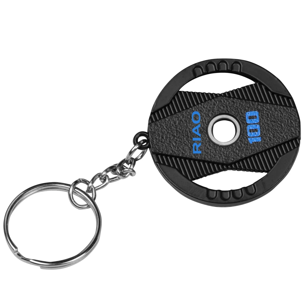 Wholesale Fitness Barbel Bumper Weigh Plate Keychain Fot Gym Souvenir