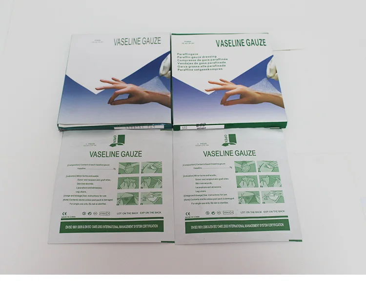 Mdr CE Approved Hengfeng Medical Sterile Dressing Vaseline Gauze for Burns Wound Care