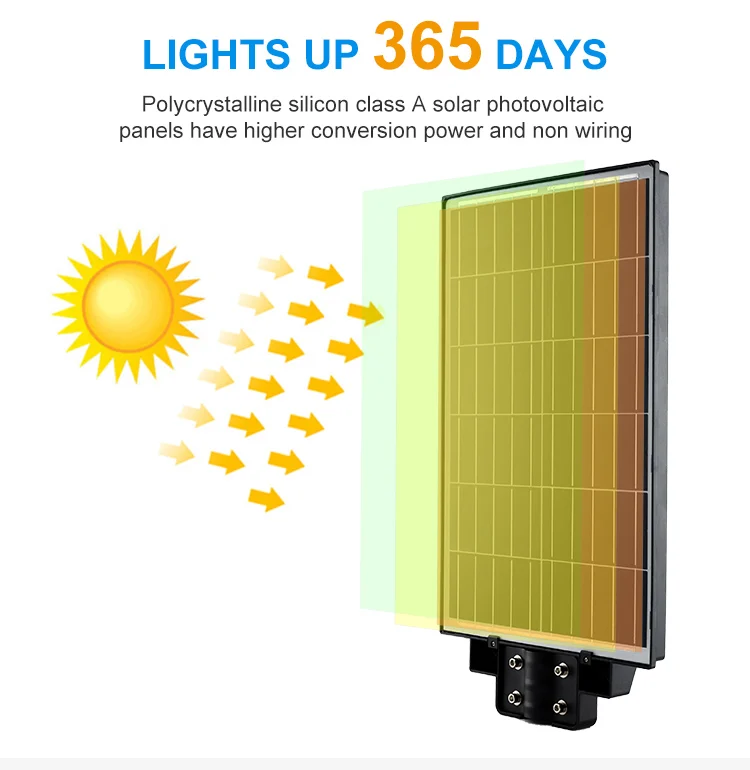 All in one 300 w 400 w street lighting industrial solar street light