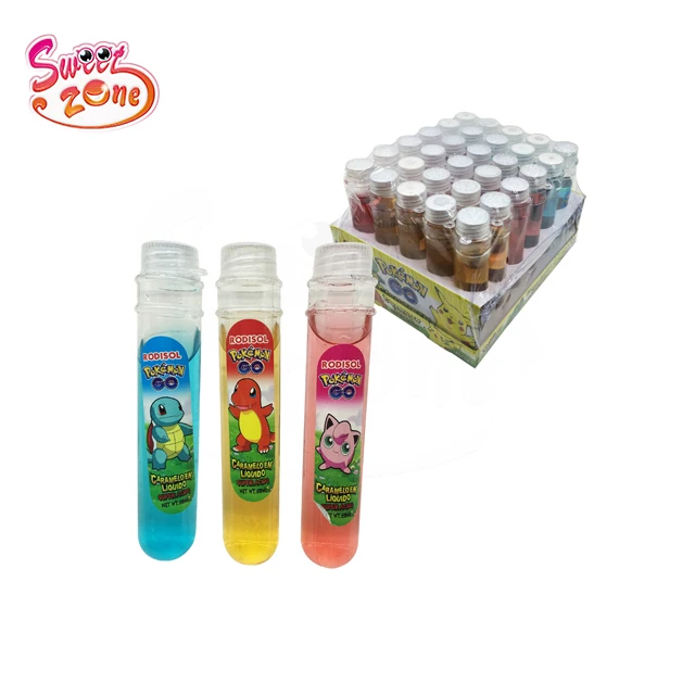 Fruit Juice In Test Tube Super Sour Soft Drink Liquid Candy