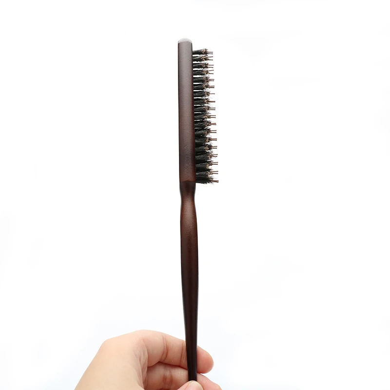Abeis High Quality Hand-Make Wooden Hair Comb Styling Tool Comb Antistatic Boar Hair Brush