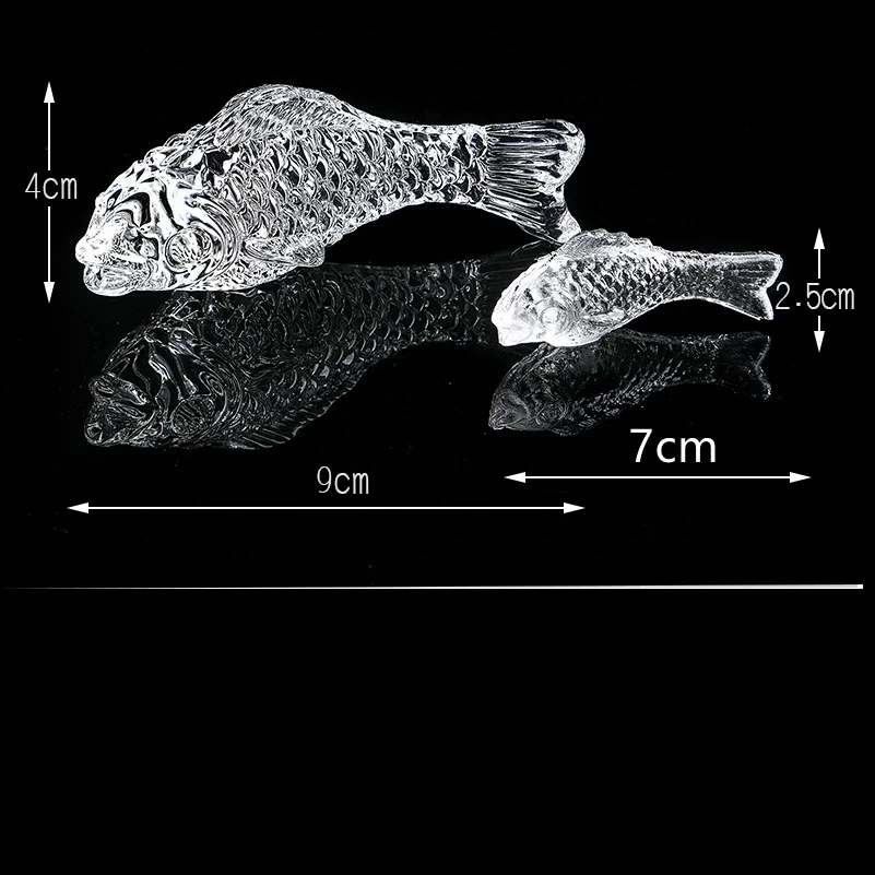 Suncatcher Crystal Glass Goldfish Animal Figurines Miniature Hand Made Modern Craft Home Decor Accessories crystal fish