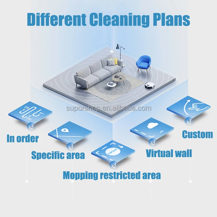 ECOVACS DEEBOT Best Cheap X1 OMNI 5000Pa Suction Intelligent Automatic Cleaning Mopping Wet and Dry Smart Robot Vacuum Cleaner