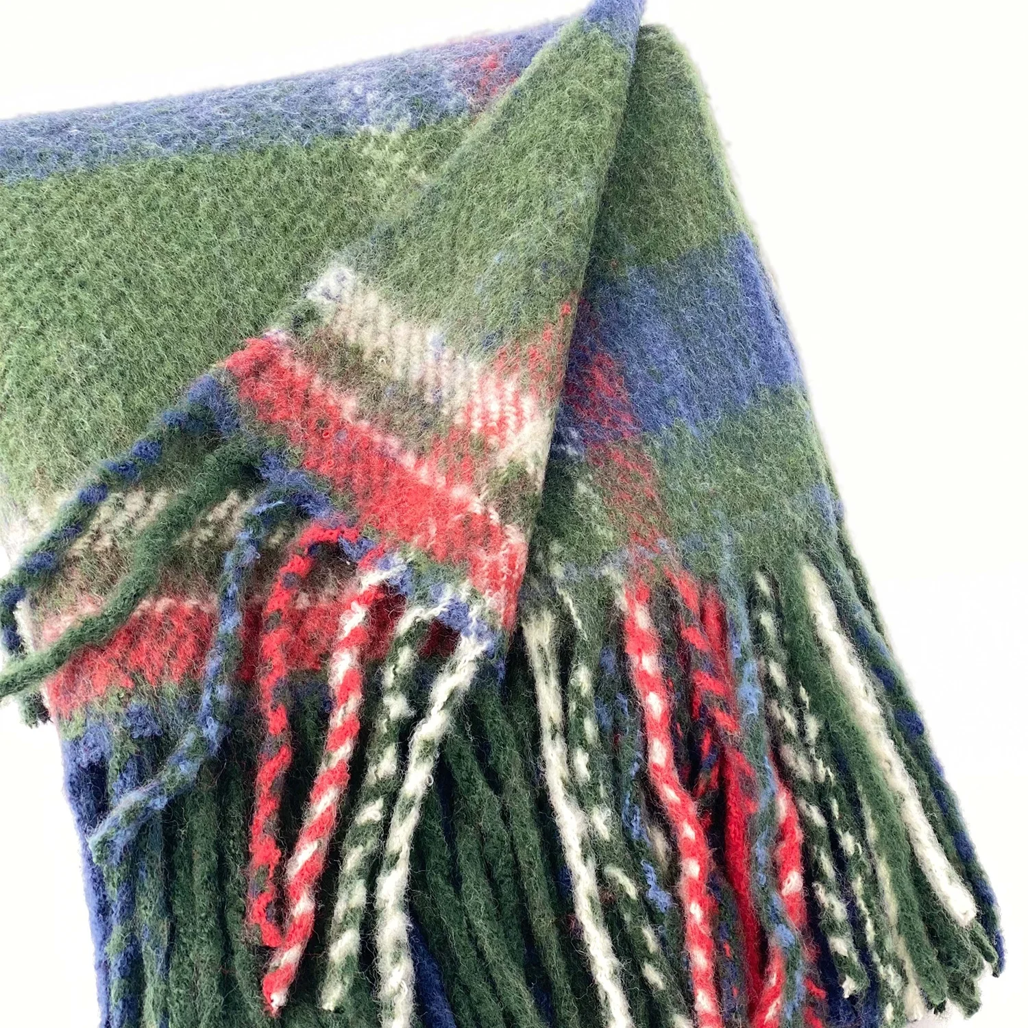 Home Sofa Couch Picnic Warm bedspread Nap Fluffy Soft Rug Cudding Multi Scottish Tartan Plaid Design Wrap Woven throw TV blanket