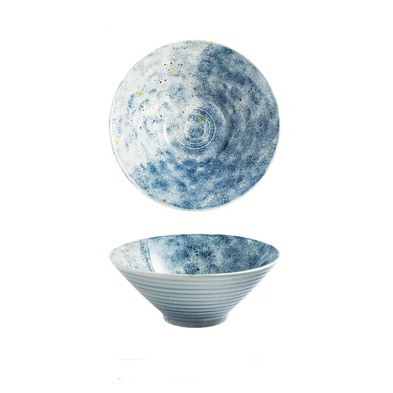 Hot Selling Large Porcelain Noodle Bowl Japanese Noodle Soup Bowls Japanese Ceramic Ramen Bowl