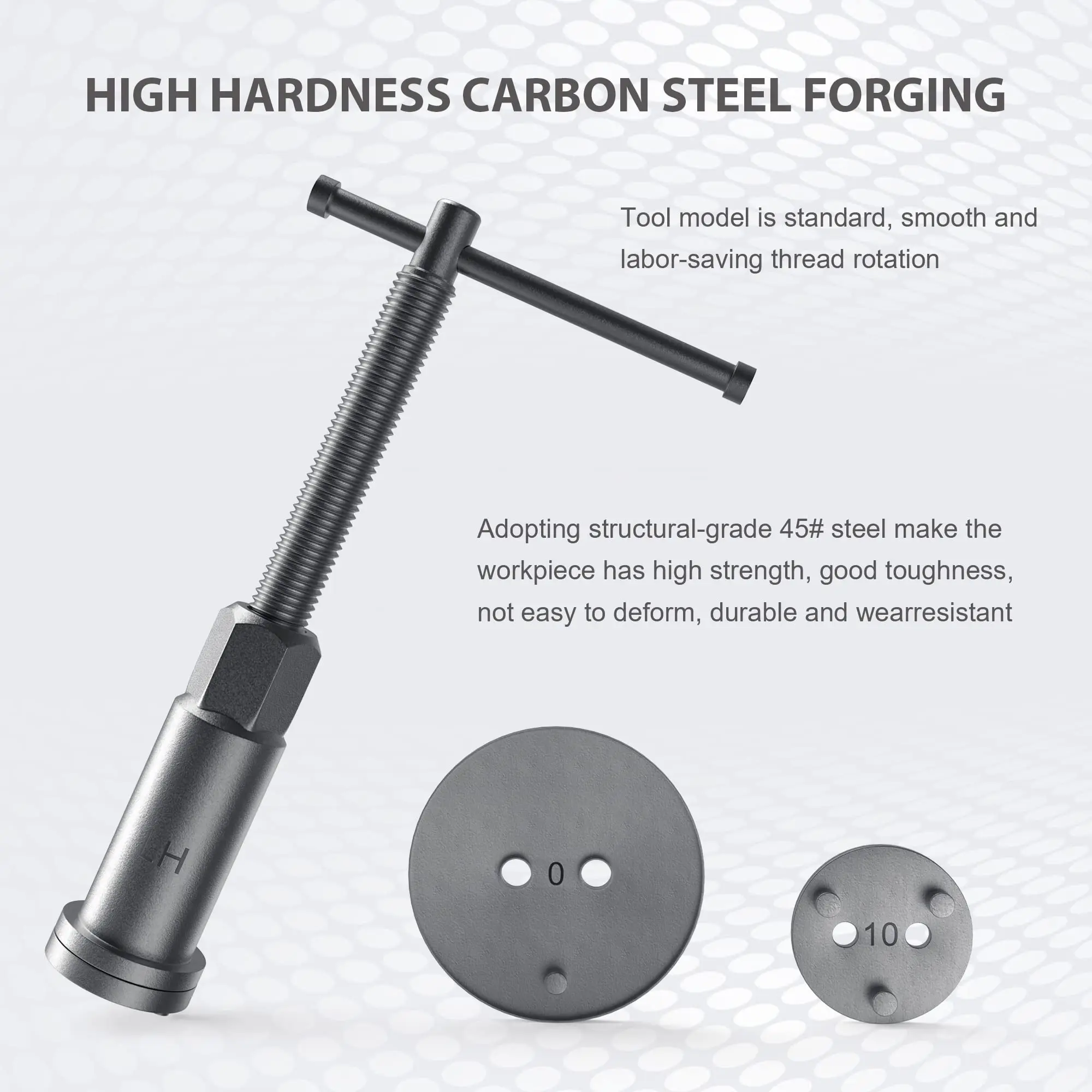 22Pcs Automotive Repair Tools Wind Back Tool Kit Pneumatic Brake Caliper Rewind Set with Storage Box