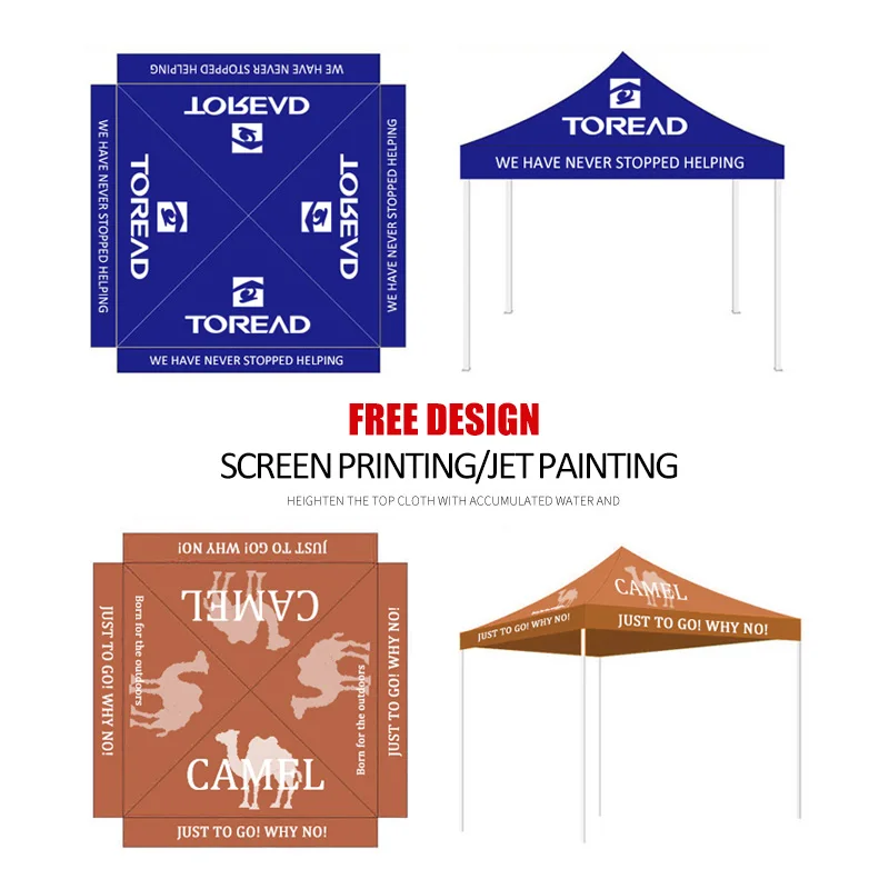 Cheap Custom Printed Big Canopy Tent, Cheap Custom Printed Steel Trade Show Tent/