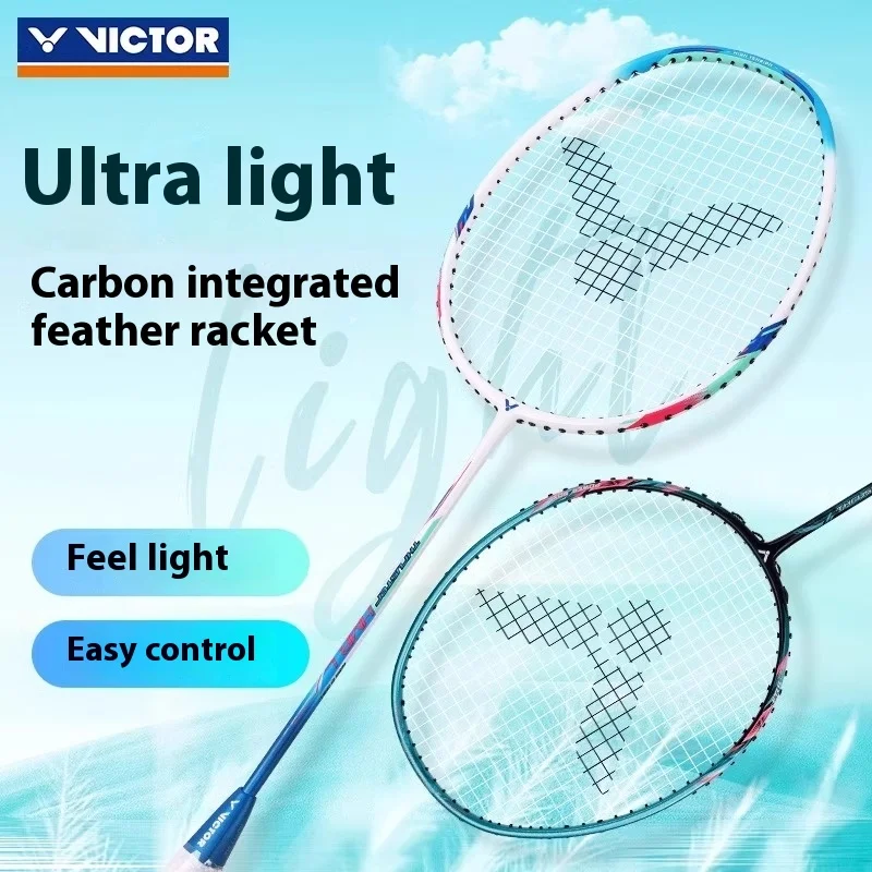 Victor Victory Small Hammer Badminton Racket Genuine Full Carbon Fiber Ultra-Light and Durable with Hard and Soft Features