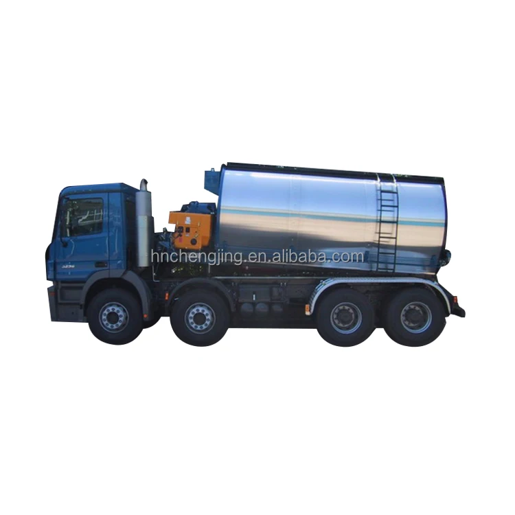 Mobile Asphalt Cooker Gussasphalt Transport Mixer Pouring Asphalt Thermal Mixer