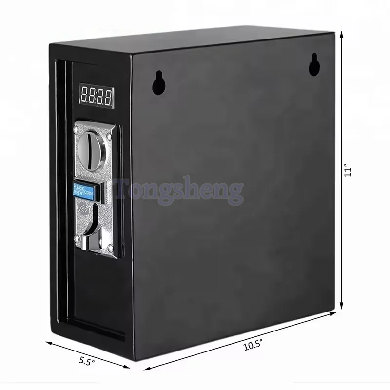 High Quality Coin Operated timer Control Box with multi coin acceptor for water vending  machine Black 220V time controller box