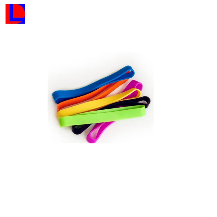Factory manufactures custom variour color flexible rubber resistance band