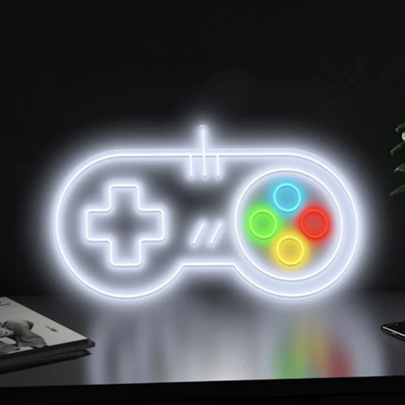 
Playstation Game Shaped Neon Signs factory price acrylic game neon lights for Wall Decor 