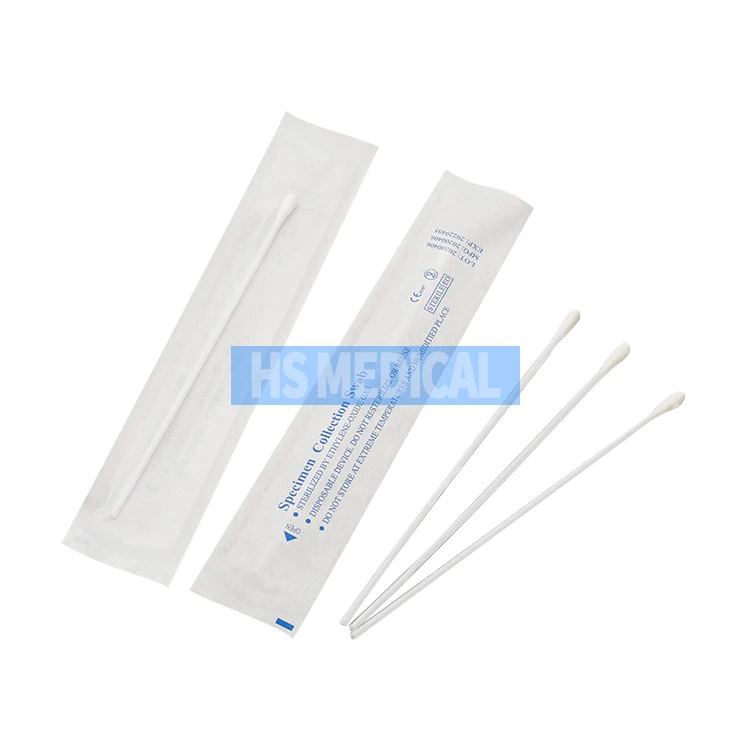 vtm kit with flocked nylon swab stick nasal medical cotton swab stick cotton bud sterile medical swab sticks