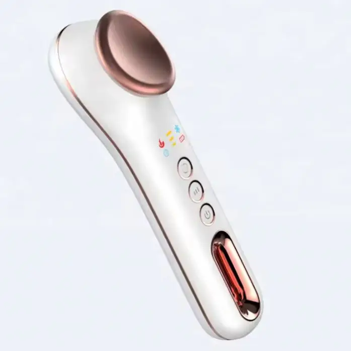 Factory Price Hot Cold Skin Temperature Vibration Facial skin Massage Device face lift eye care massage machine 2018