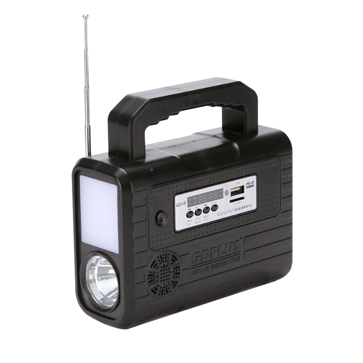 GDPLUS GD-8028 Solar Energy Lighting System Radio FM Remote Control Solar Lighting System For Indoor